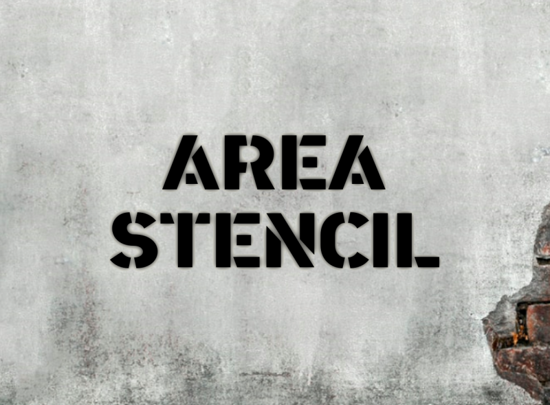 Area Stencil Free Font