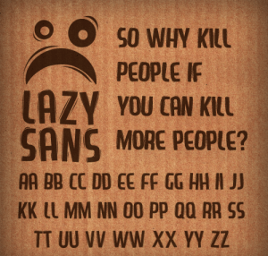 Lazy Sans Free Font
