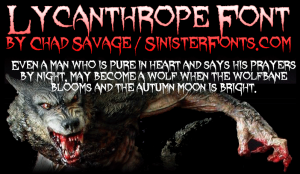 Lycanthrope Free Font