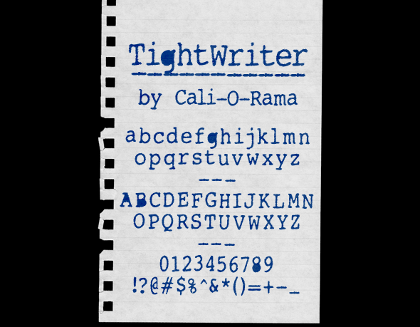 Tight Writer Free Font