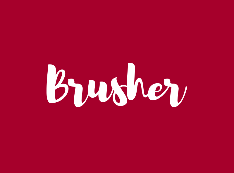 Brusher Free Font