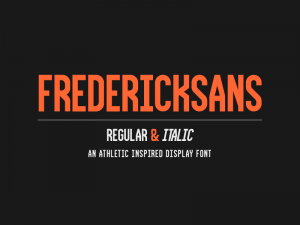 Frederick Sans Free Font
