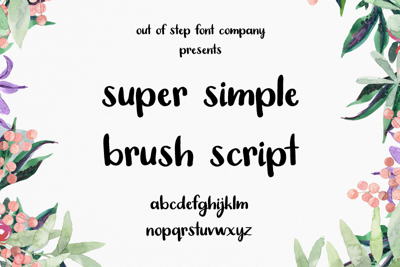 Super Simple Brush Script Free Font