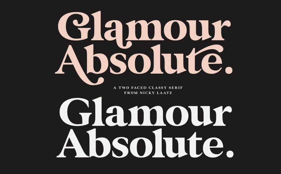 Glamour Absolute Modern Vintage Font