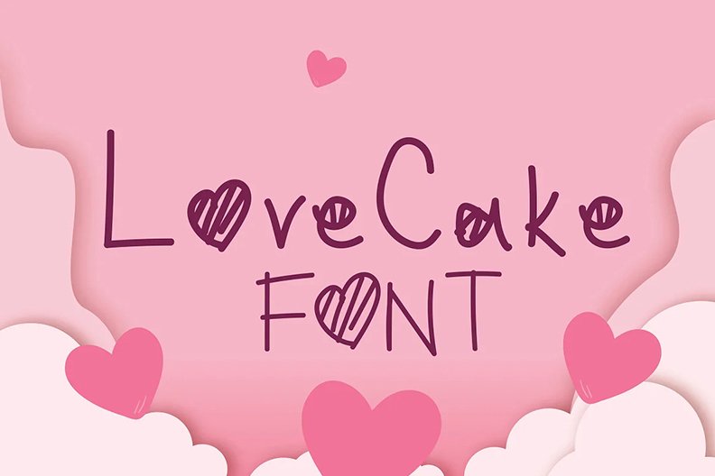 LoveCake Font - Most Beautiful Handscript Font